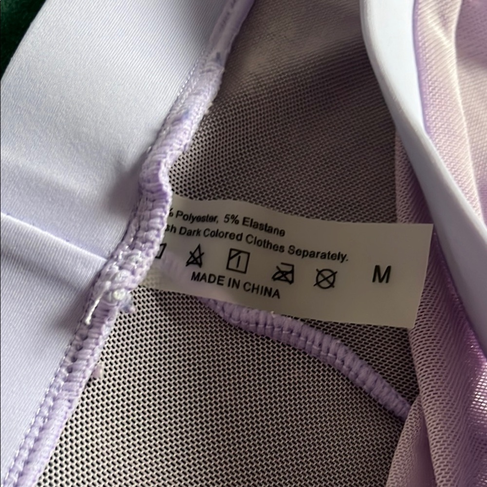 Lavender Ruffle Mesh Bottoms - Picture 2 of 3